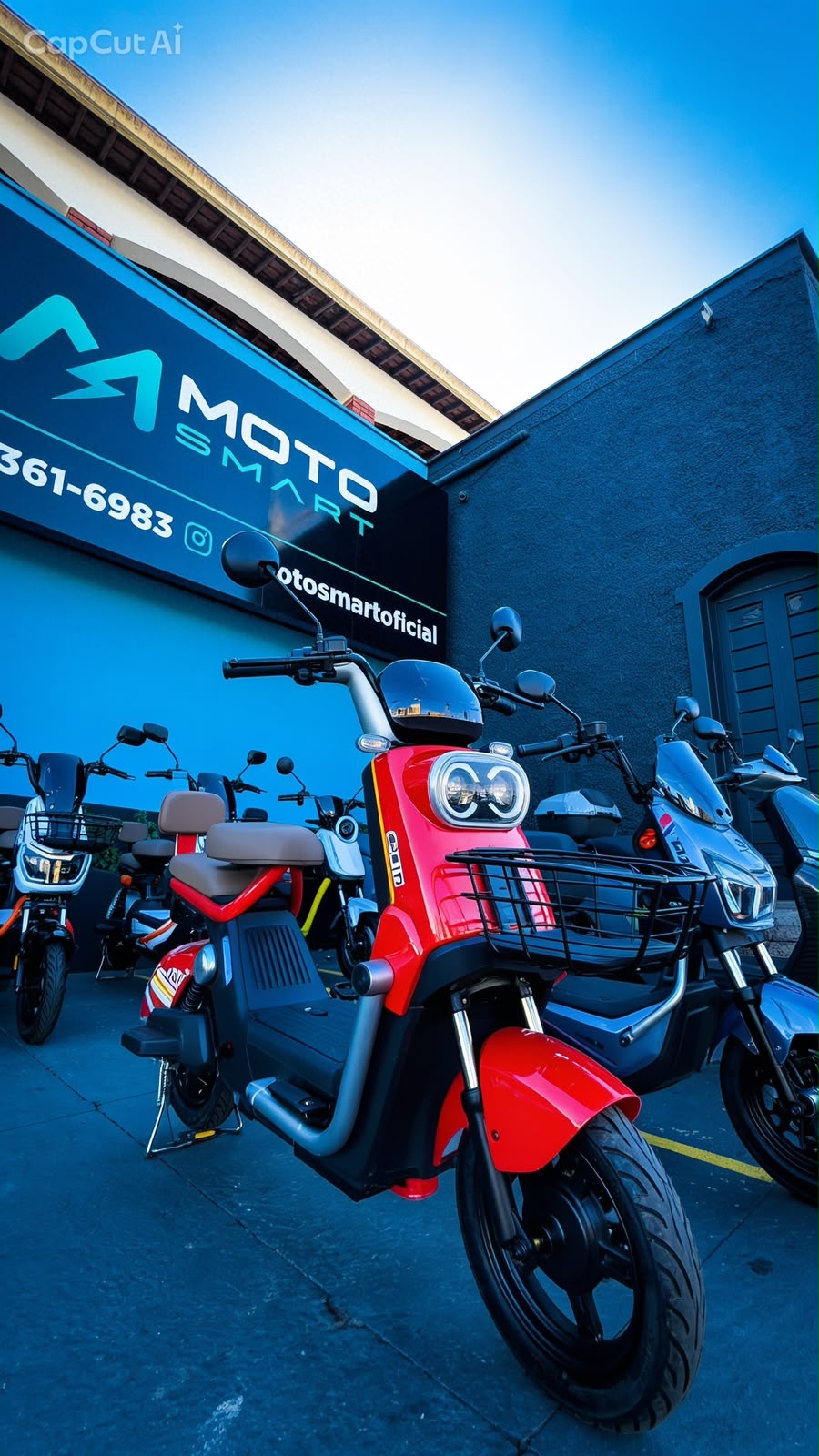 Loja MotoSmart São Carlos - fachada e showroom